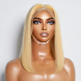 13x4 Transparent Lace Frontal Bob Wig #613(150%Density)