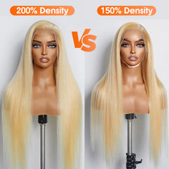 13x4 Transparent Lace Frontal Wig Straight #613(200%Density)