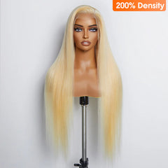 13x4 Transparent Lace Frontal Wig Straight #613(200%Density)