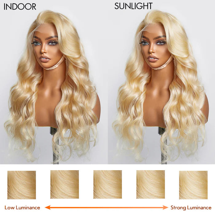 13x4 Transparent Lace Frontal Wig #613 (150%Density)