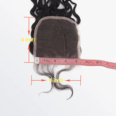 4x4 Transparent Lace Closures